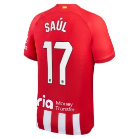 Atlético Madryt Saul 17 Główna Koszulki Piłkarskie 2023-24 Krótki Rękaw